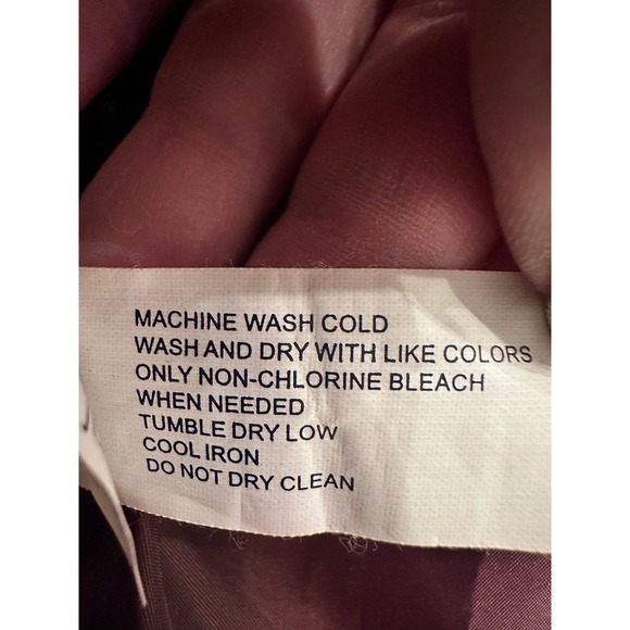 Gap Purple Plum Chevron Zip with Snap Overlay Puffer Coat Sz M Water Resistant - Picture 9 of 9